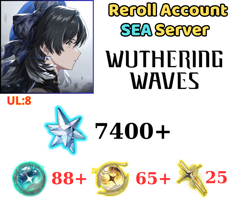 [SEA] Wuthering Waves Reroll 7400+ Astrite